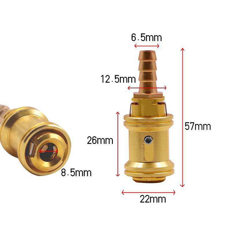 

6/8Mm Car Tire Valve Clip Pump Nozzle Clamp Solid Brass Air Chuck Inflator Pump Adapter Quick Connect The Inflation Connector A7