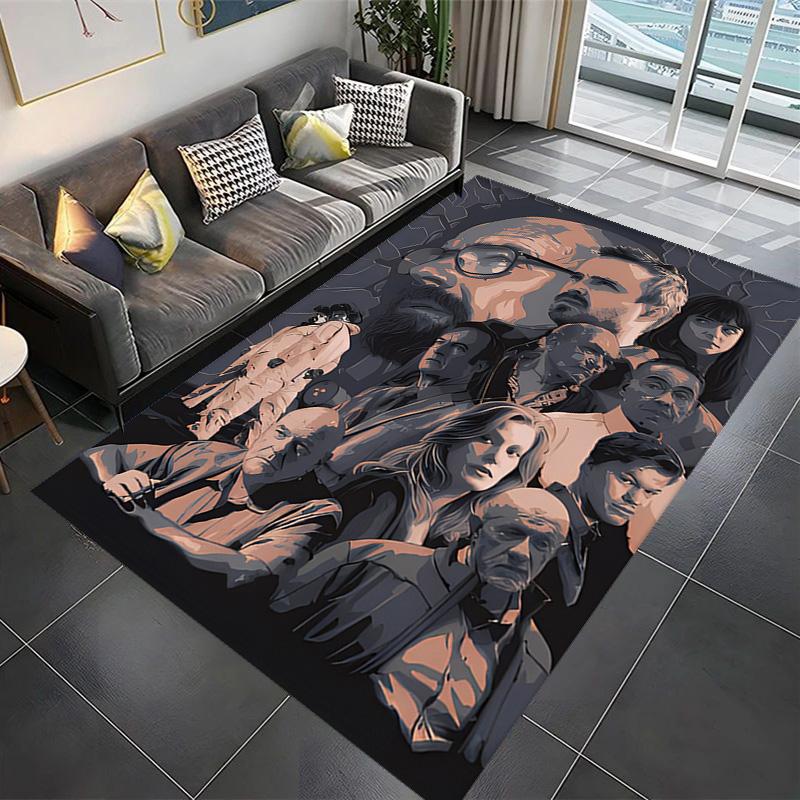 Enigmatic Faces: Study Human Expression carpet Doormat Home Decor Christmas gifts Bathroom mat Protective pad