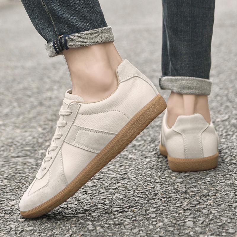 Fashion Walking Flats Outdoor Genuine Leather Vulcanize Shoes All-match Male Tenis Masculino Sneakers Classic Trendy Mens Casual Shoes