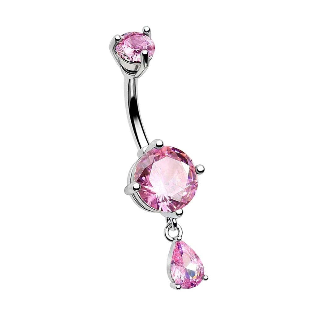 Modern Belly Piercing Jewelry Ergonomic Body Jewelry Multiple Color Option Stainless Steel Texture for Day Night Wear