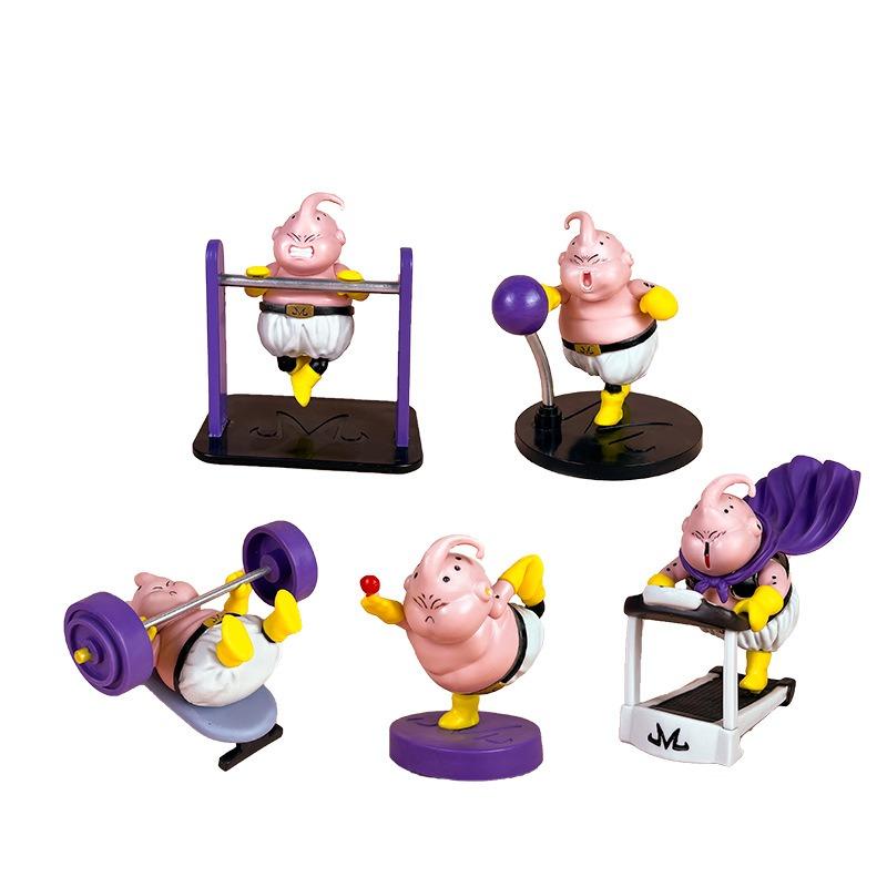 Dragon Ball Fitnesas Kūno kultūra Dragon Ball Majin Buu Mielas Modelis Kolekcija Žaislas Veiksmo figūrėlė Anime veikėjo Ornamentai