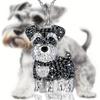 Strass-Hundeanhänger Halskette Malteser Hund Haustier Anhänger Schmuck Exquisite Hundehalskette Geschenke