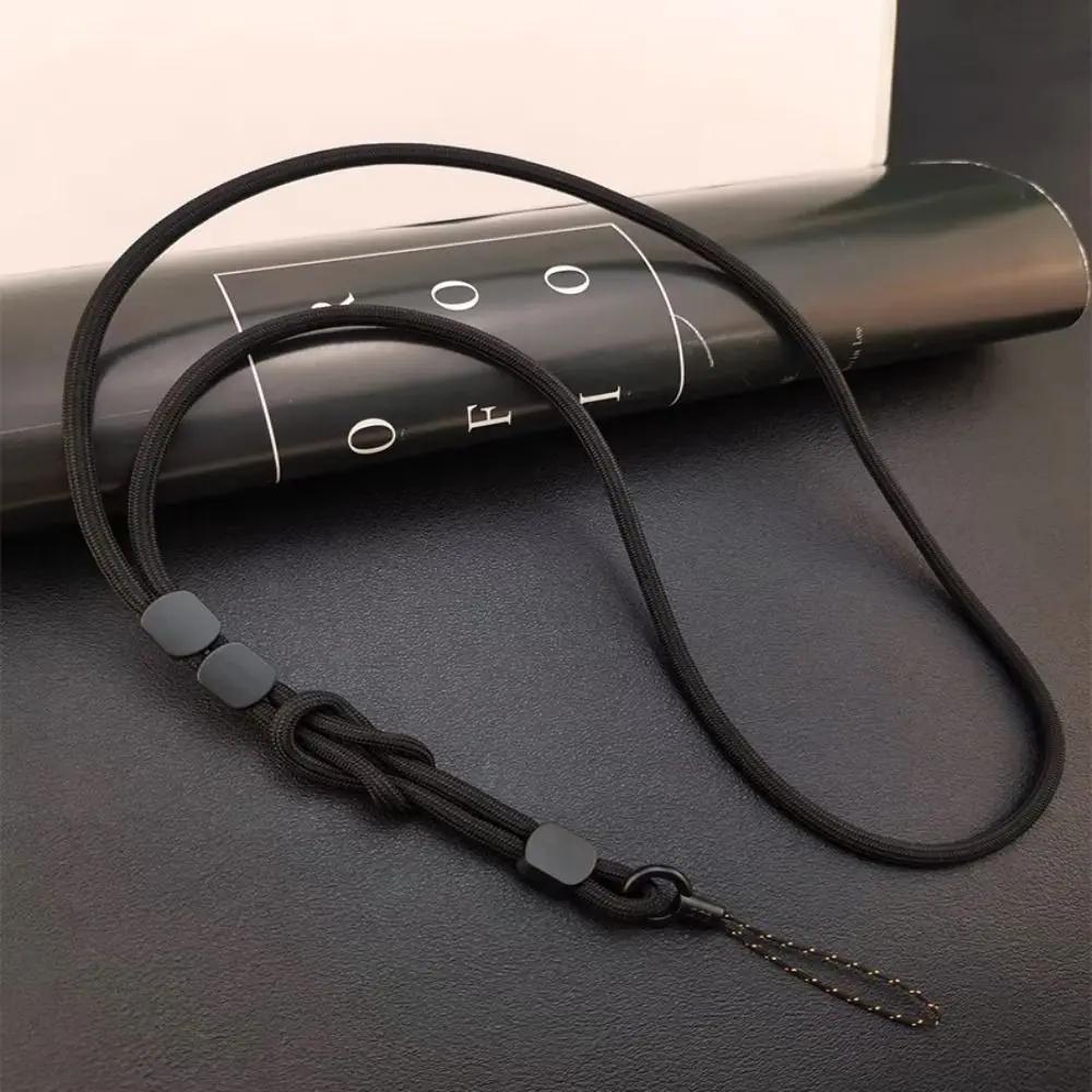 Lanière de téléphone portable tissée à la main Nouvelle Lanière amovible réglable Double usage Longue chaîne anti-perte pour suspension au cou