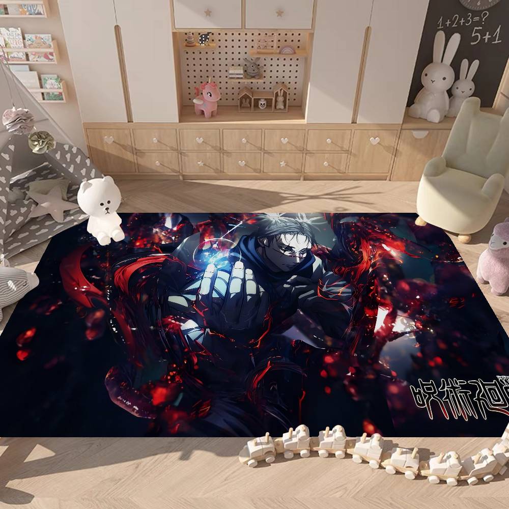 Jujutsu Kaisen Cartoon Bath Mat Kids Room Bedroom Decoration Balcony Anti-Slip Doormat Living Room Alfombra