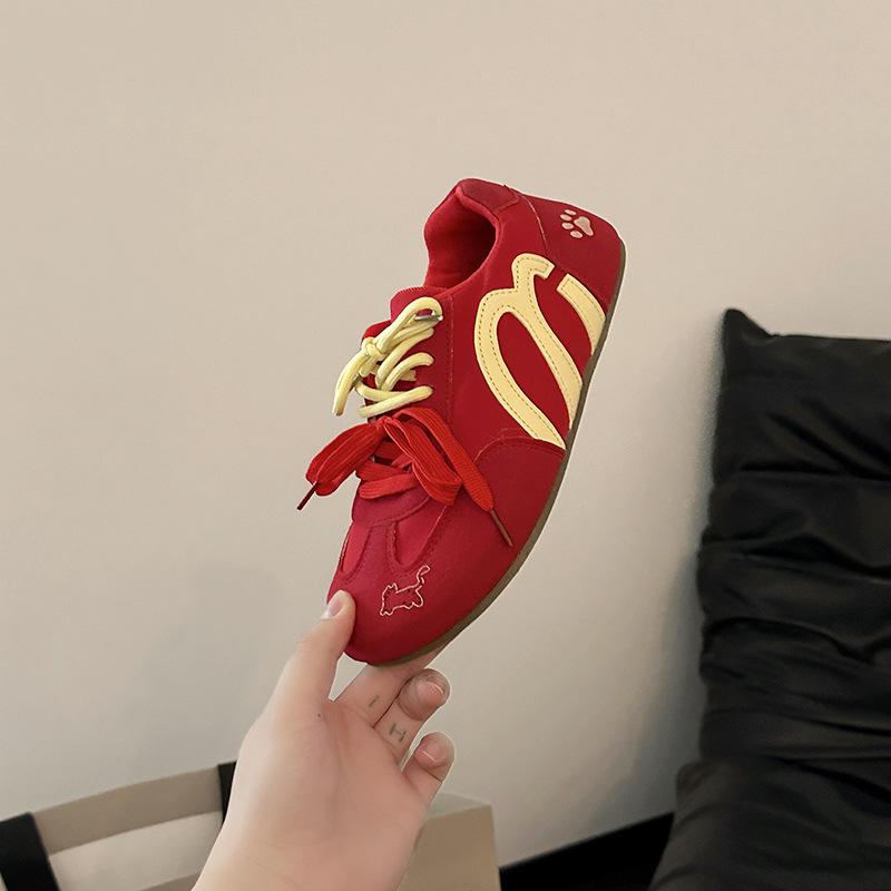 Fashion retro versatile classic lace-up Dexun shoes women's 2025 new summer comfortable and lightweight Forrest Gump shoes board shoes