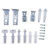 18 Pack Door Repair Hardware Kit with Metal and Nylon Parts for Bifold Closet Doors and For Folding Pocket Doors