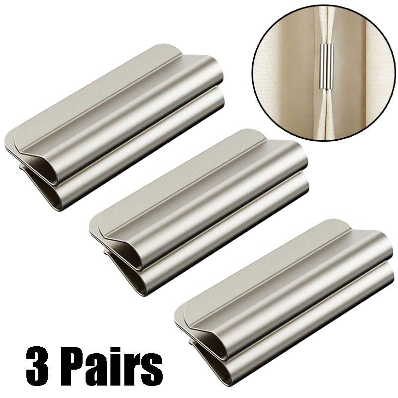 Strong Magnetic Curtain Clips,for Prevent Light Leaking Keep Curtain Closed for Home Bedroom Office Curtain Draperies