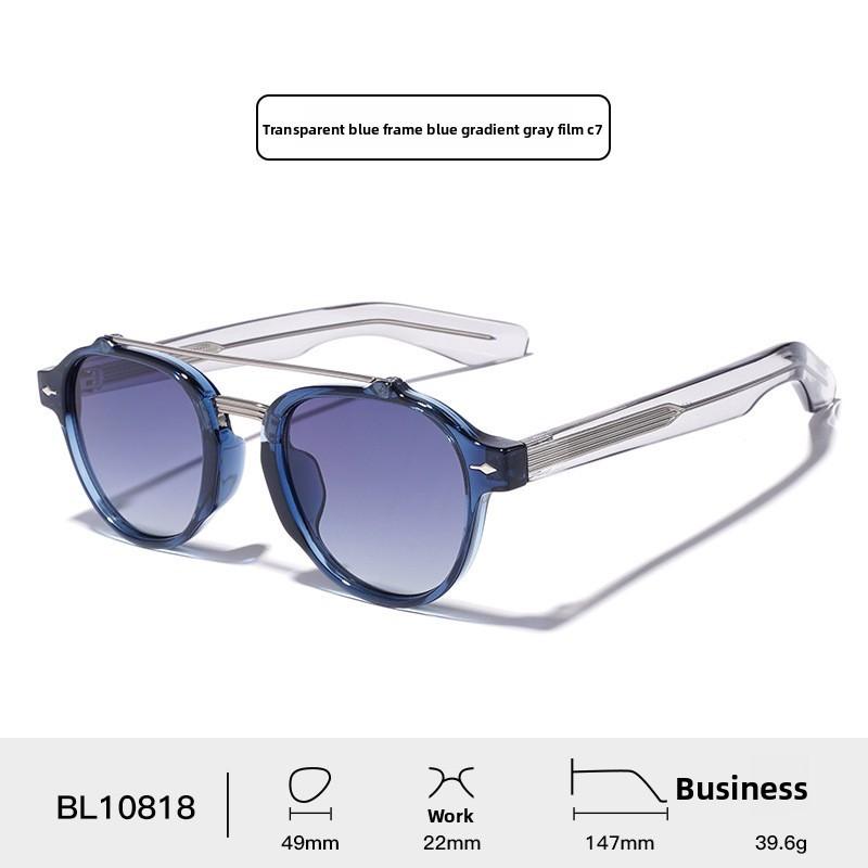 Vintage Pilot Style Sunglasses Men Uv400 Sun Protective Glasses For Riding And Parties