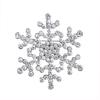 Christmas Snowflake Brooch, Alloy Diamond Brooch, Exquisite Flower Anti-Light Pin