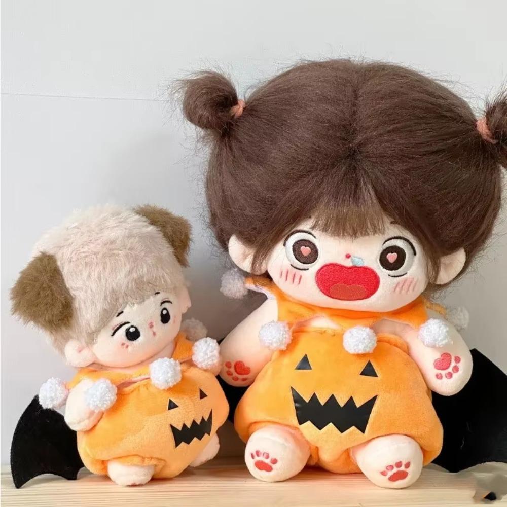Bat Wings Cotton Doll Halloween Clothes Set Kawaii Plush Dolls Clothes  20cm Cotton Doll