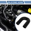 X AUTOHAUX 1pcs Inner Diameter 40mm/157" Length 150mm/591" 180° Black Car Silicone Hose Silicone