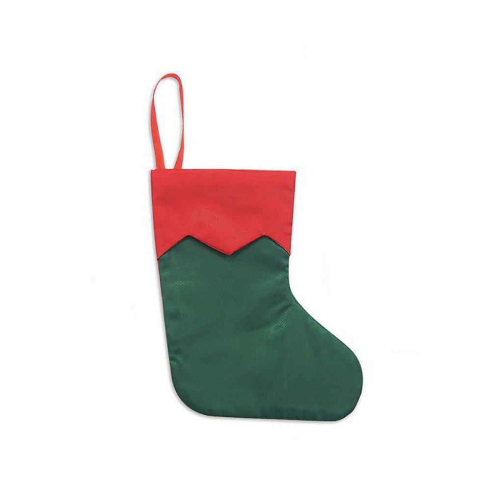 

Simple Christmas Socks Red & Green Christmas Tree Hangings Candy Gift Bags Christmas Decorations зелёный