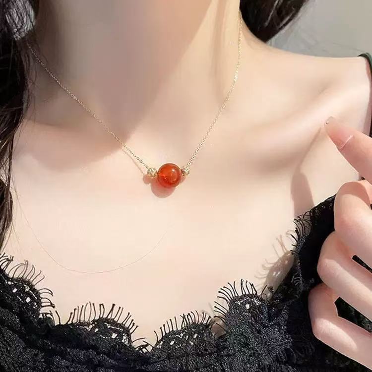 Irregular Retro Niche Pearl Collarbone Chain High Sense Choker Necklace Gentle Design Sense