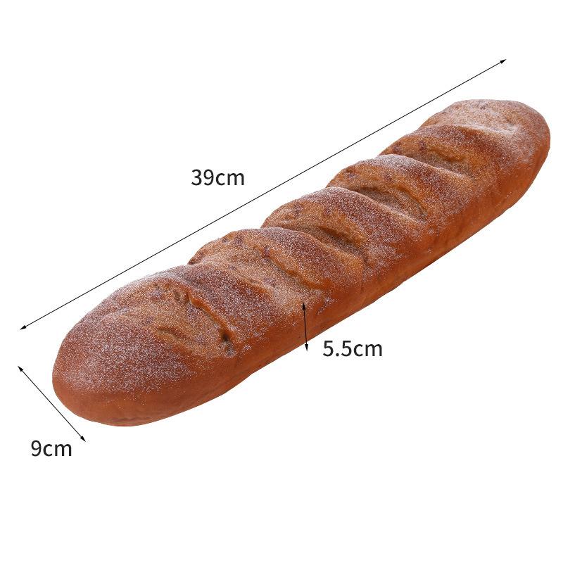 Umělý chléb Dort Toast Měkký PU Model bagety Potravina Falešný chléb Simulační ozdoby Pekárna Dekor Fotografie Rekvizity