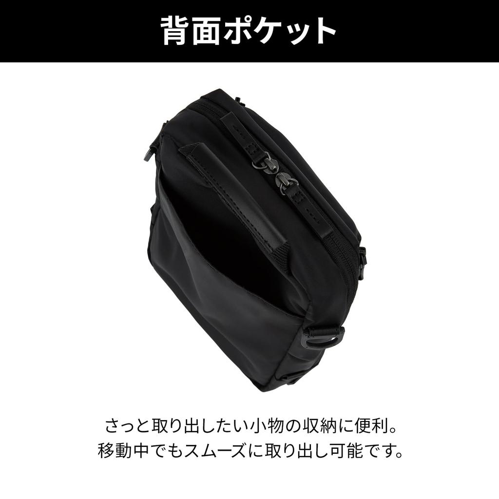 Metrex Shoulder Bag 4L Vertical Lightweight Casual 19111 Black [Ace Gene]