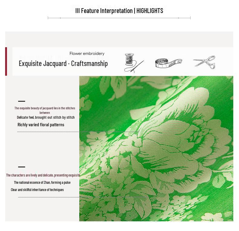 2026 Spring/Summer Women's Black Silk Midi Skirt - Chinese National Style, Jacquard A-line with Slit