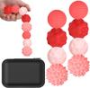 Bolas sensoriais magnéticas de silicone, brinquedo antiestresse para crianças e adultos, brinquedo sensorial para alívio da ansiedade e estresse, bolas de silicone para autismo e alívio da ansiedade