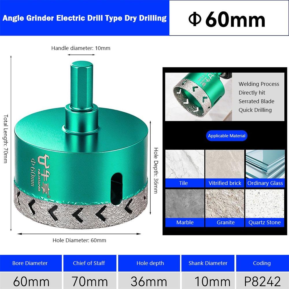 Special Use Ceramic Drill Bit Thickened Body Angle Grinder Hole Saw Tile Hole Saw Ceramic