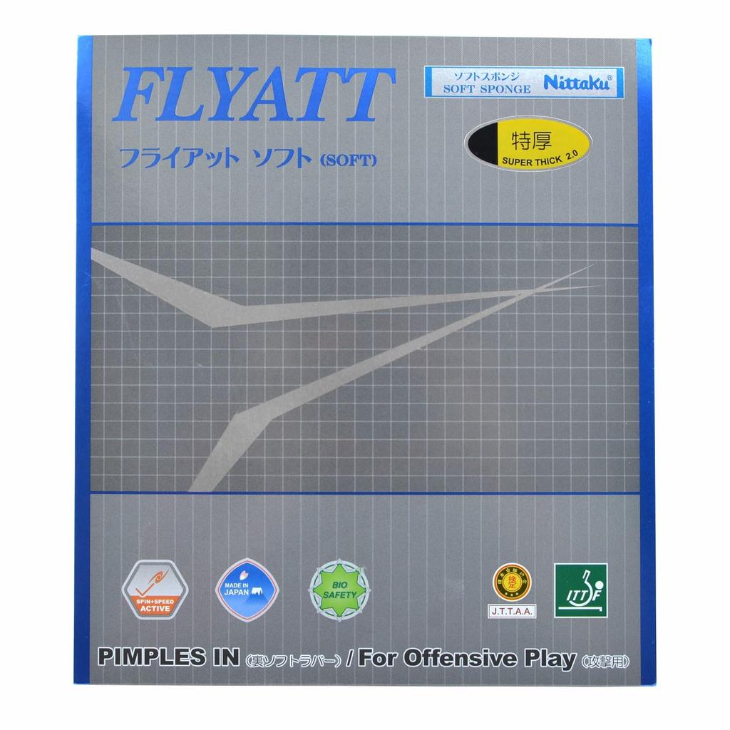 Nittaku Flyatt Soft AC Table Tennis Extra Red (Active Charge) NR-8561 Rubber, Thick,