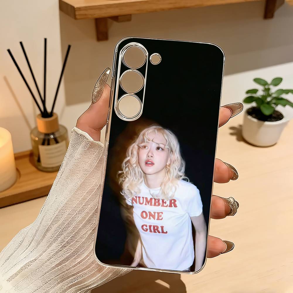 K-Kpop Idol Singer R-Rosé Phone Case For Samsung Galaxy A71,A70,A52,A51,A40,A30 Transparent Cover
