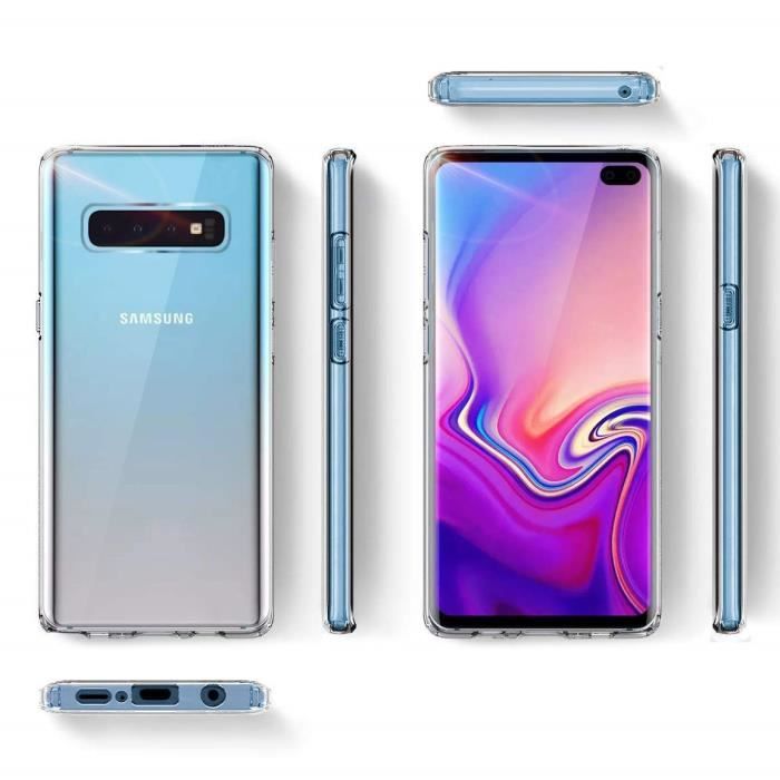 Film de protection - Toproduits® - Samsung Galaxy S10 Plus - Verre trempé - Coque de protection - Transparent