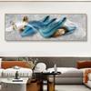 Modern Abstract Golden Feather Butterfly Canvas Painting Posters and Prints Wall Art Pictures Living Room Home Decor No Frame