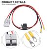 Battery Cable Quick Connect 50A 12V Wiring Kit with 6 Meter Cable and Blade Fuse for Secure Vehicle Power Connections
