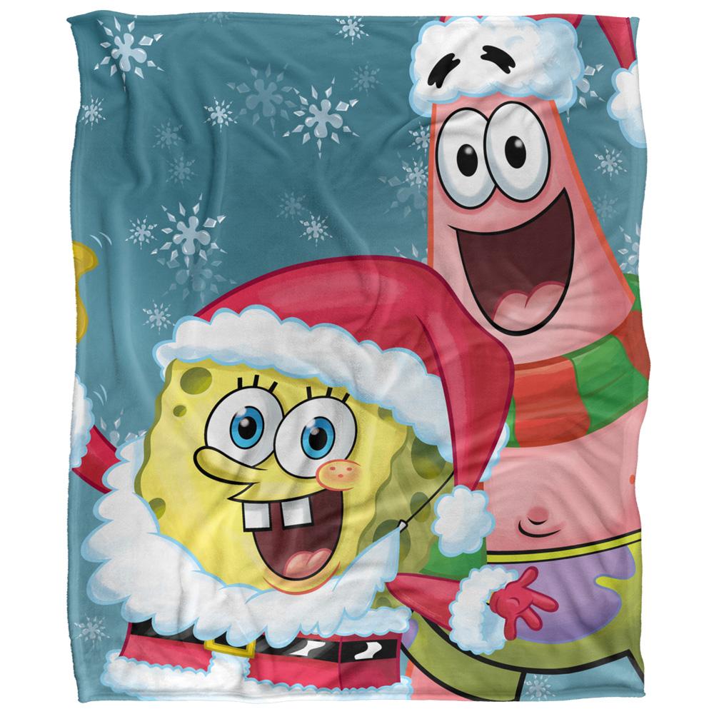 SpongeBob SquarePants Silky Santa Supersoft Blanket