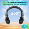 KIDEE Neck Fan, Portable Bladeless Neck Fans, Upgrade 360° Airflow, Super Quiet, 3 Speeds, 4000mAh Personal Wearable Neck Fan, Upgraded Cooling Air