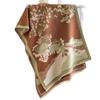 Scarf women's autumn and winter new landscape chrysanthemum high-end scarf with travel shawl