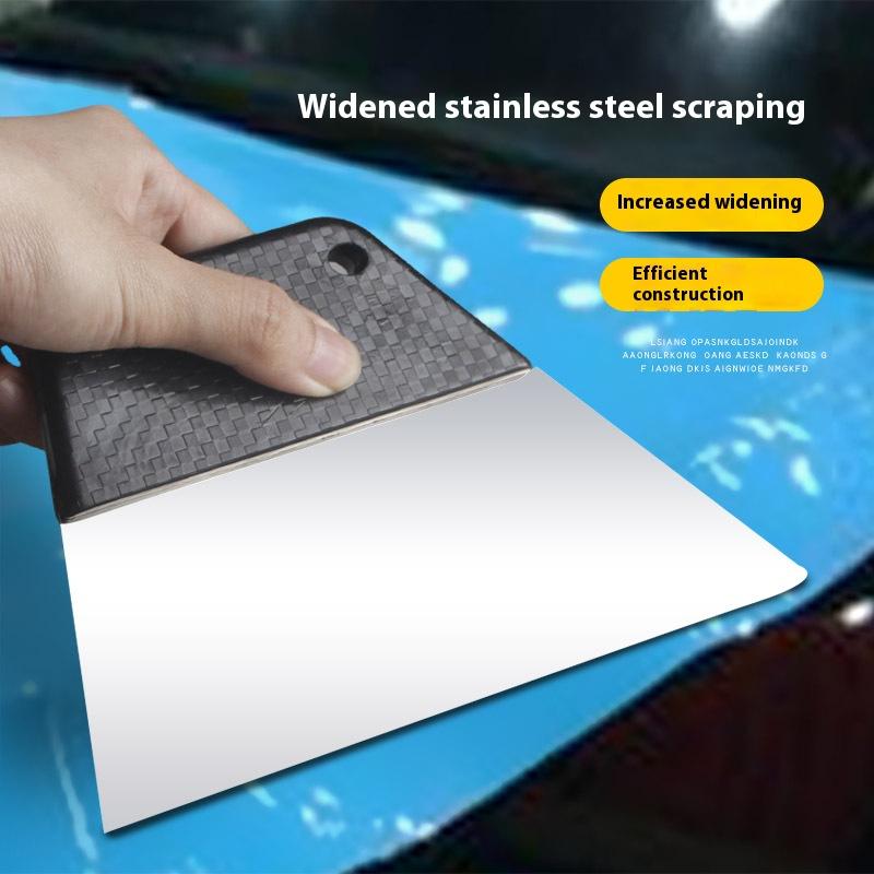 Car Film Installation Tools - Edge Tucking Scraper Stainless Steel Scraper Heat-Resistant Film Ironing Scraper