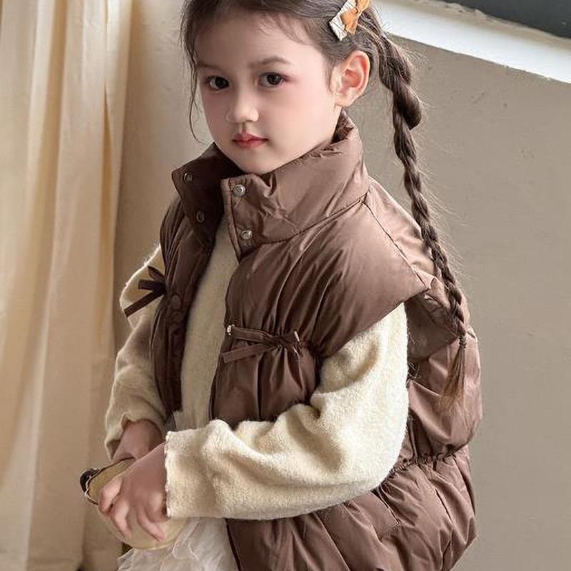 Baby Girls Vests Autumn Winter Korean Children's Down Waist Coats Winter Baby Warm Thick Vest