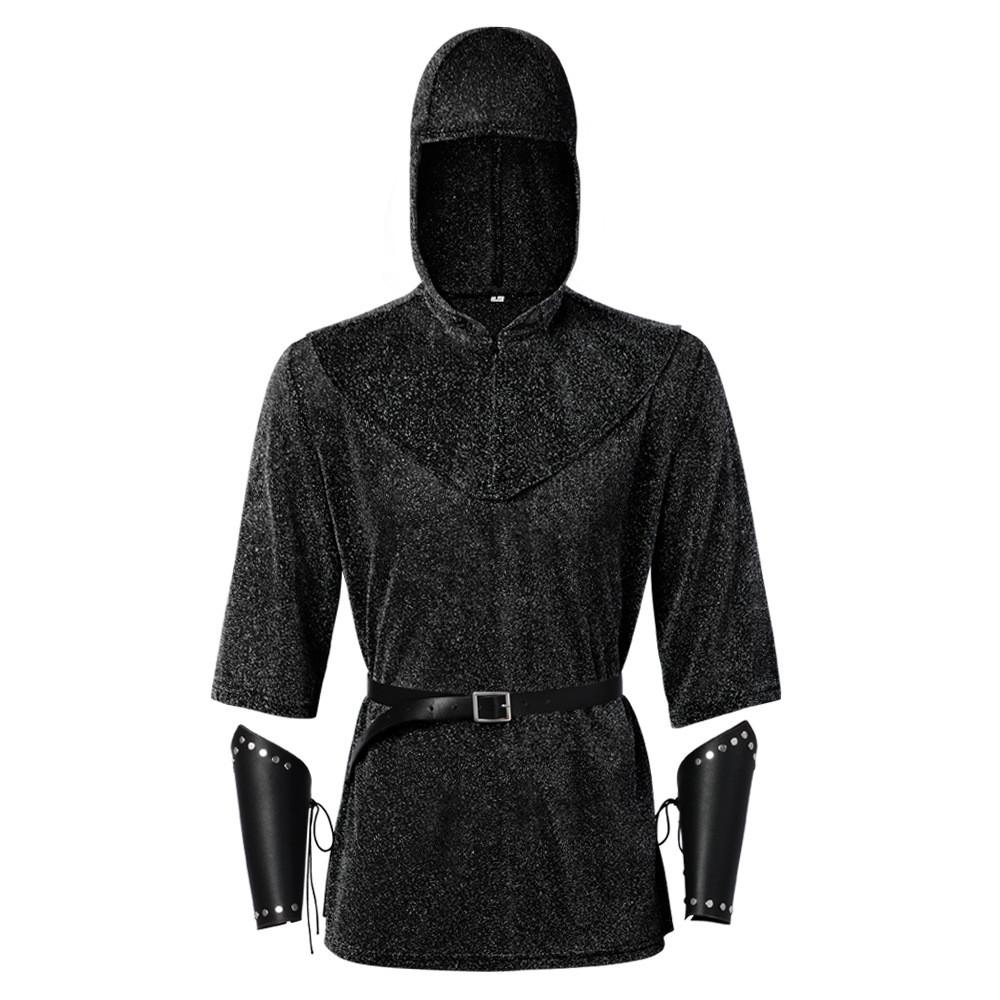 Medieval Knight Cosplay Outfit With Recycled Fiber Material For Costume Parties And Theatrical Events