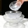 Elegante hohe Glas-Obstschale für Zuhause und Büro - Leichter Luxus-Stil