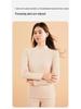 Women's and Men's Cashmere Silk Thermal Underwear Set for Autumn/Winter – Warm, Thickened Half-High Neck for Adults