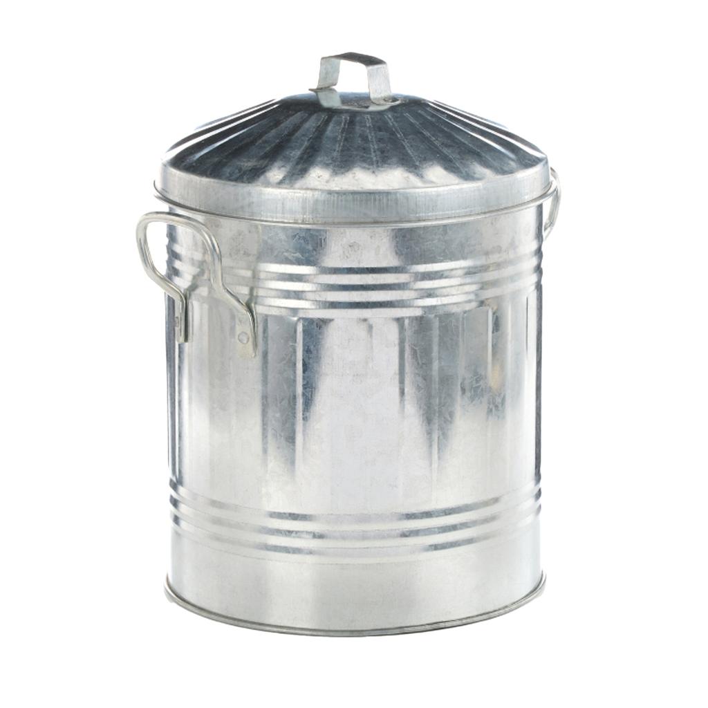 Leecroft Galvanised Mini Bin 12 X 10''