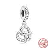 2025 Hot Sale 925 copper Balloon Rainbow Unicorn Charm Bead Fit Original Pantaro Bracelet Making Fine DIY Zircon For Women