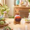 Easter Basket Bunny Ornament Garden Courtyard Decoration Crafts Window Sill Miniature Bonsai