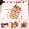 24Pcs Kraft Candy Jar Valentines Day Cards Set Clear Sealed Bags Valentine Exchange Cards for Classroom Party Favors