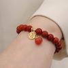 Natural Nanhong Agate Bracelet Fashion Women Daily Jewelry Lucky Gift