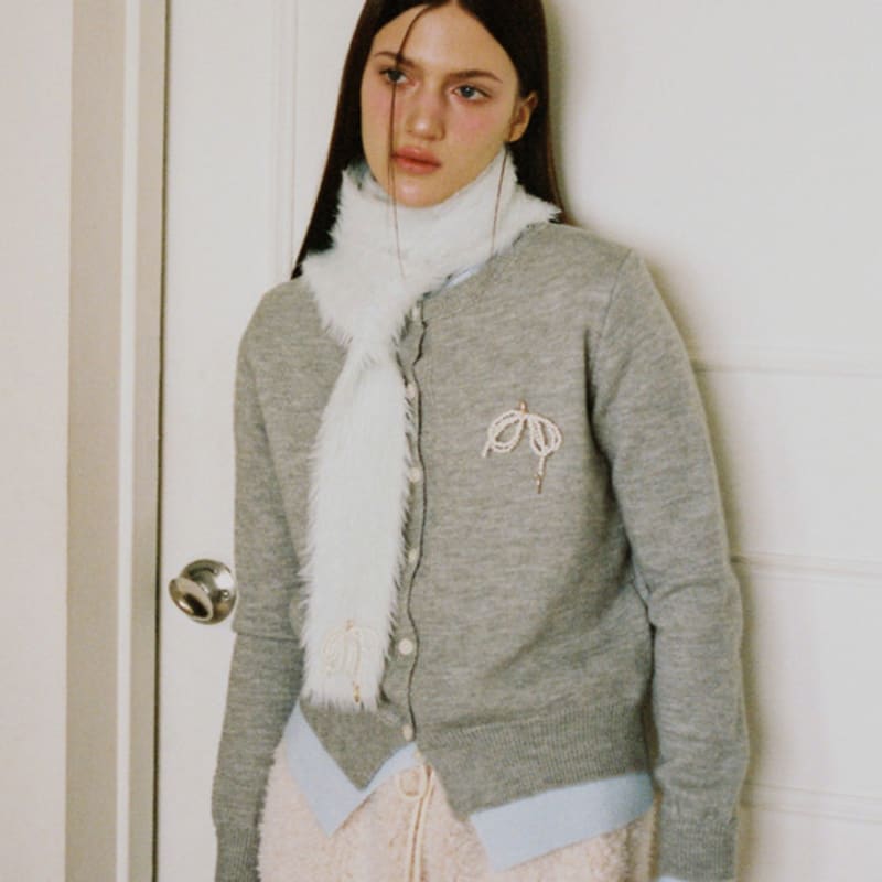 

leterie ANGORA RIBBON MUFFLER_MINT MINT