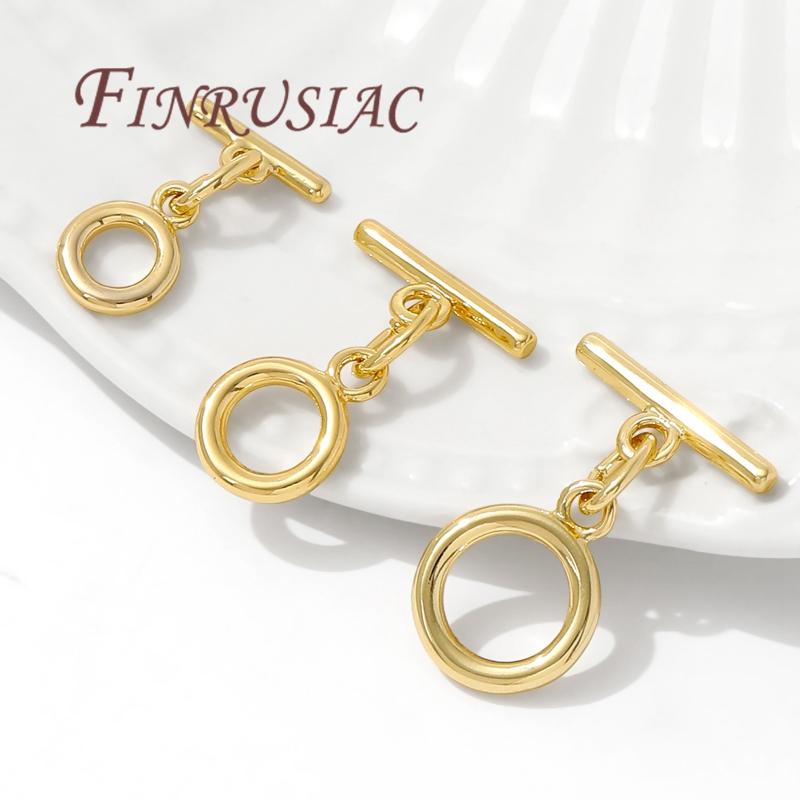 18K Gold Plated Toggle Clasp For Jewelry,Bracelets Locks,OT Clasp For Jewellery,Necklace Clasps Connectors,DIY Accessories