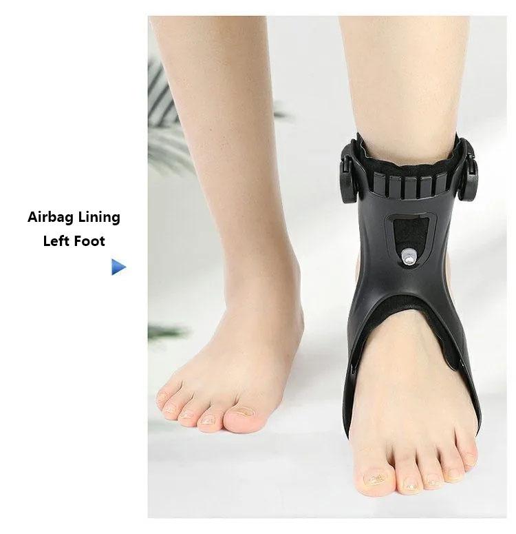 Верхний ортез для отвисающей стопы AFO AFOS Поддержка голеностопа с удобной надувной воздушной подушкой для гемиплегии, инсульта, обувь для ходьбы Medium