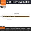 1pc/10pcs 1mm-14mm HSS M35 Cobalt Coated Twist Drill Bit Set Core For Wood Metal Hole Cutter Stainless Steel Wood Metal Drilling