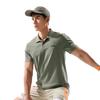 Li Ning Comfortable Casual Minimalist Solid Color Versatile Short Sleeve Polo Shirt Men Tops Tea-Green APLV037-6