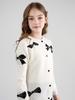 Girls' Knit Cardigan Sweater - Spring/Autumn 2025 Style for Middle Children