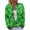 LXF-YK52 Crew Neck Cardigan St. Patrick's 3D Printed Sweater New Knitted European beautiful woman
