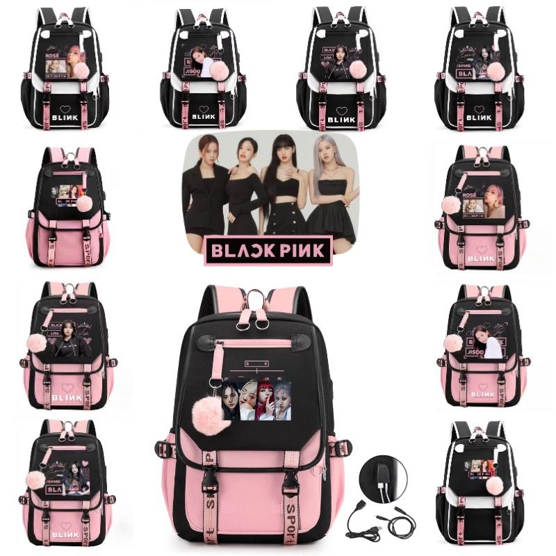 Blackpink Lisa Inspired Starry Sky Backpack Trendy Oxford Cloth Street Style Bag