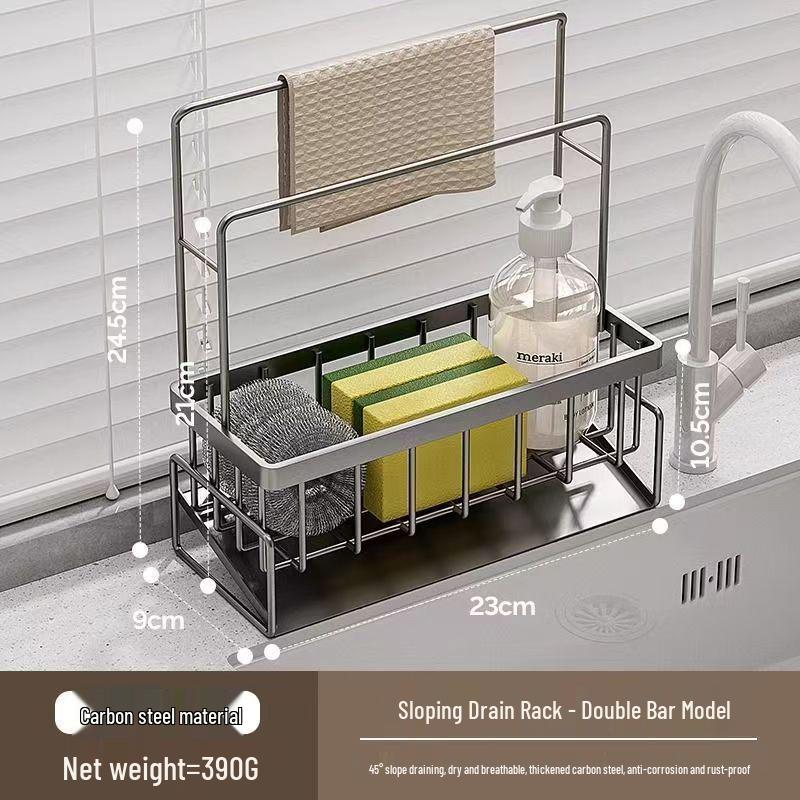Fire Goose Multi-Functional Stainless Steel Kitchen Sponge & Rag Draining Rack