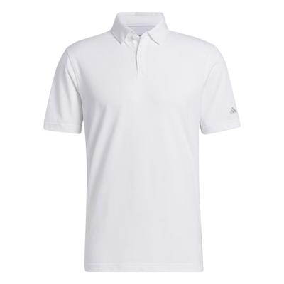 Solid Color Logo Print Polo Shirt Men Tops White HR7978